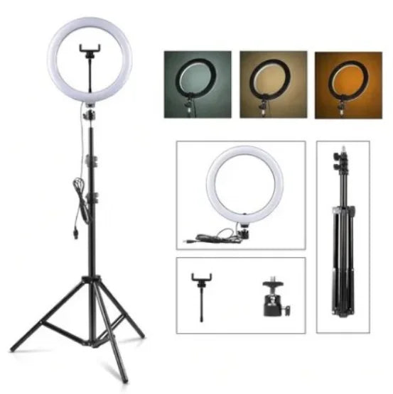 Ring Light Illuminator Ring Light 30cm 12 Inch Tripod 2,1M