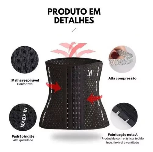Cinta modeladora corige postura, queima gordura Fat Waist Shaper Belt