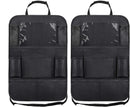 Porta Objetos -Organizador de banco traseiro de carro com suporte de mesa, 9 bolsos de armazenamento, protetores de encosto, tapetes de chute para crianças, acessórios de viagem