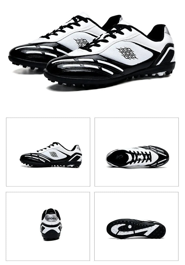 Chuteiras de futebol unisex, em couro, tamanhos variados, produto TOP