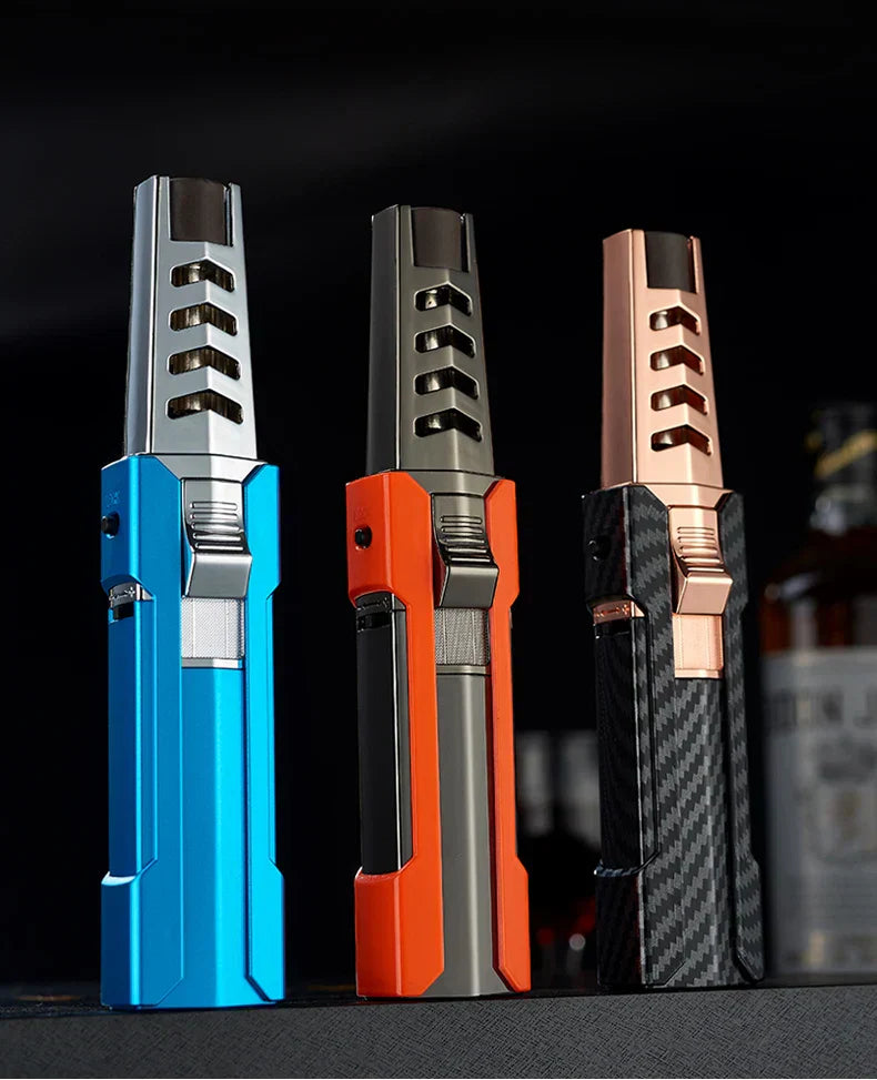 Acendedor Maçarico Recarregável com chama de alta propulsão