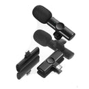 Microfone de lapela duplo para celular sem fio iphone android tipo c cor android Woosh Premium