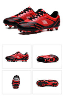 Chuteiras de futebol unisex, em couro, tamanhos variados, produto TOP