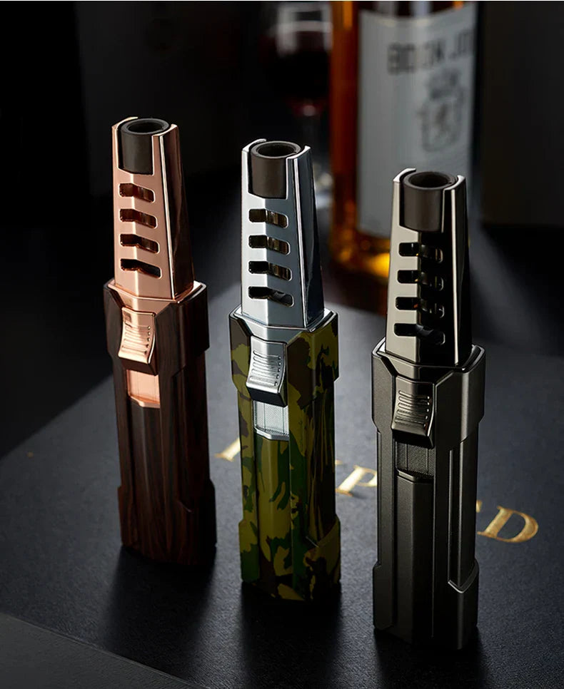 Acendedor Maçarico Recarregável com chama de alta propulsão