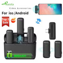 Microfone Lapela Sem Fio - Plug Play iPhone Android Tipo-C