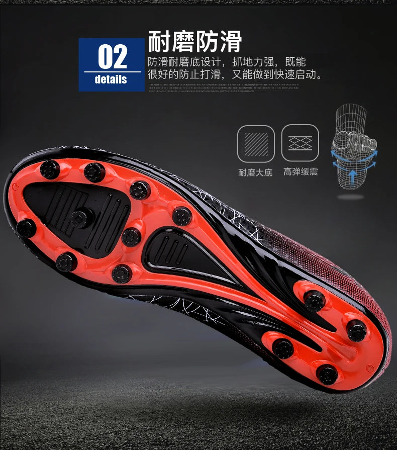 Teenager Sports Training Professional Soccer Shoes Kid Broken Nail Comfortable Sports Shoes Adult Long Nail Sports Soccer shoes