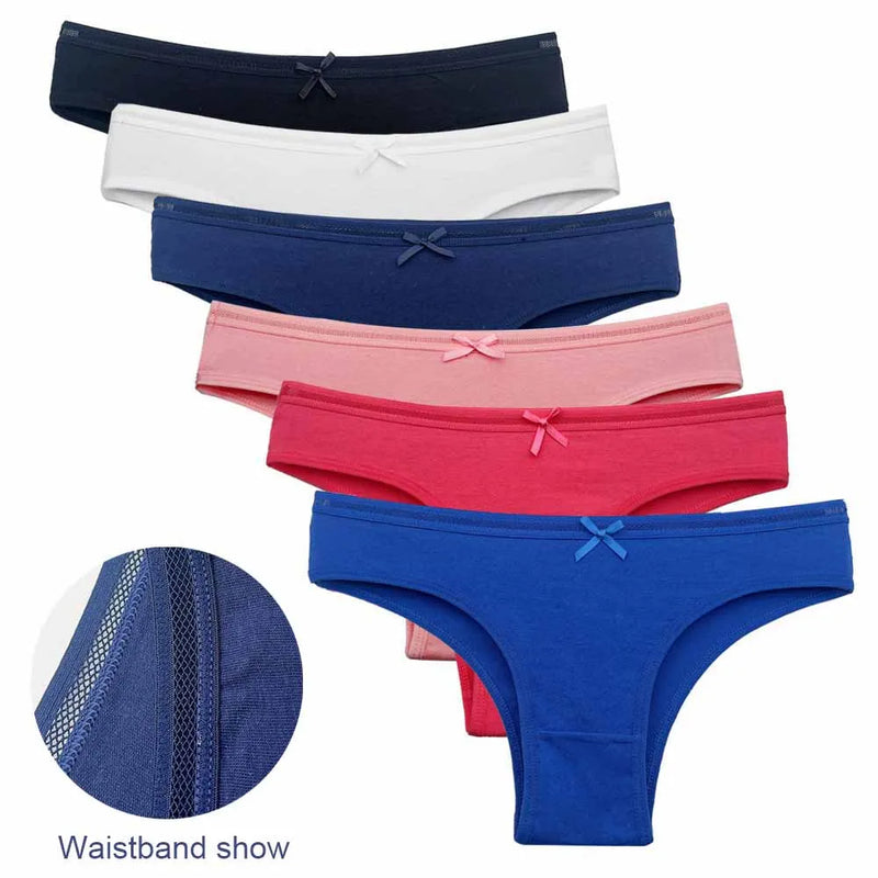 Kit 5 Calcinhas Algodão Femininas - Confortáveis M-XL