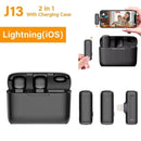 Microfone Lapela Sem Fio - Plug Play iPhone Android Tipo-C