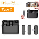 Microfone Lapela Sem Fio - Plug Play iPhone Android Tipo-C