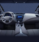 Cortina para-sol protetor de painel fixo no para-brisa do carro, conjunto retrátil sanfonado, película reflexiva UV,  automotivo