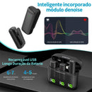 Ulanzi J12 Microfone de lapela sem fio Gravação de áudio e vídeo Mini microfone Plug Play para smartphone Android iPhone Transmissão ao vivo