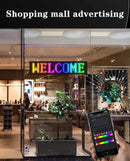 Olho digital para caminhão pára-brisa rolagem display led led engraçado olho bluetooth app controle programável sinais de exibição luz