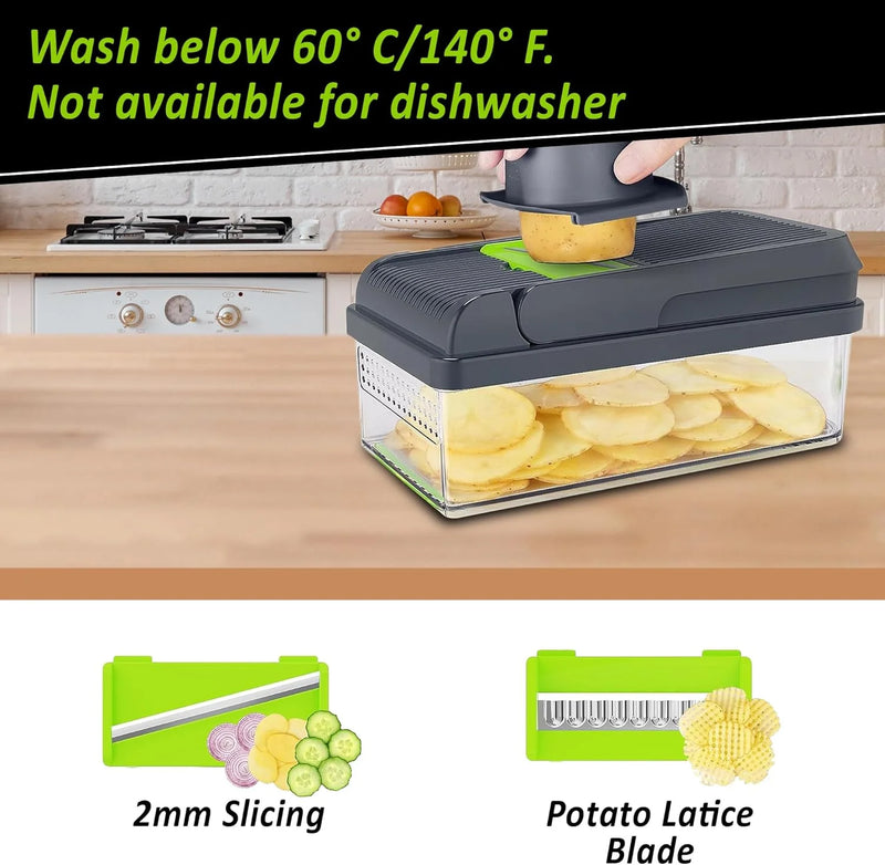 Ralador Picador 16 em 1 - Cortador Multiuso Profissional