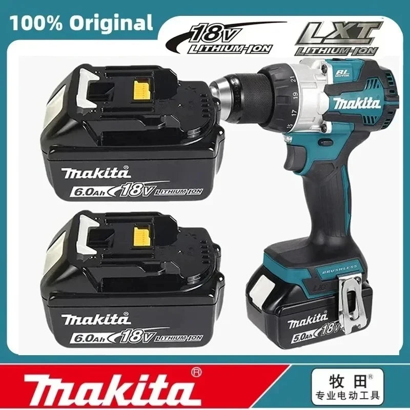 Bateria e carregador para chave de fenda Makita BL1860, BL1850B, BL1850, BL1840 e BL1830, baterias de reposição de 18 V para ferramentas elétricas. 2025