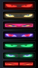 Caminhão olhos matriz pixel painel tela de exibição flexível carro graffiti rolagem texto animação loja lembrete luz grande caminhão luz