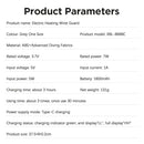 Aquecimento elétrico massageador de pulso compressa quente vibração pulso/chapéu mão guarda almofada aquecimento pulseira recarregável