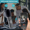 Microfone de lapela sem fio mini portátil microfone de gravação de áudio e vídeo para iphone android transmissão ao vivo jogos