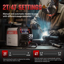 110V 220V MIG Welder 3 In 1 Flux Core Lift Tig Stick Gasless Welding Machine Synergy 2T 4T Full Kit Bonus Helmet Gloves