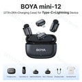 Microfone Boya iPhone 15/16 iPad Android - Sem Fio Profissional