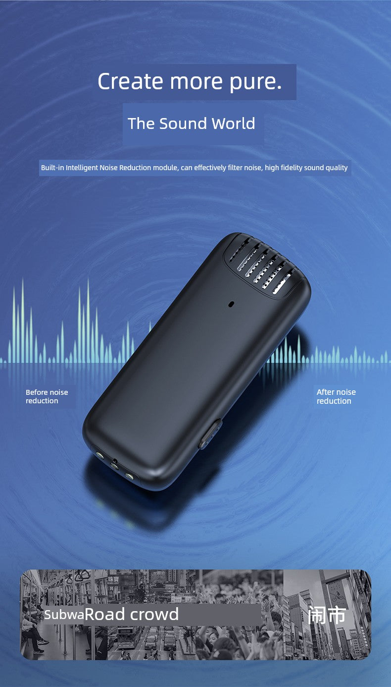 Ulanzi One-to-Two Radio Wireless Microphone Mobile Phone Recording Vlog Excellent Basket J12 Little Bee Collar Microphone