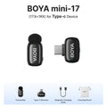 Microfone Boya iPhone 15/16 iPad Android - Sem Fio Profissional