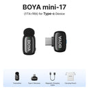 Microfone Boya iPhone 15/16 iPad Android - Sem Fio Profissional