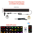 Caminhão olhos matriz pixel painel tela de exibição flexível carro graffiti rolagem texto animação loja lembrete luz grande caminhão luz