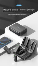 Ulanzi One-to-Two Radio Wireless Microphone Mobile Phone Recording Vlog Excellent Basket J12 Little Bee Collar Microphone