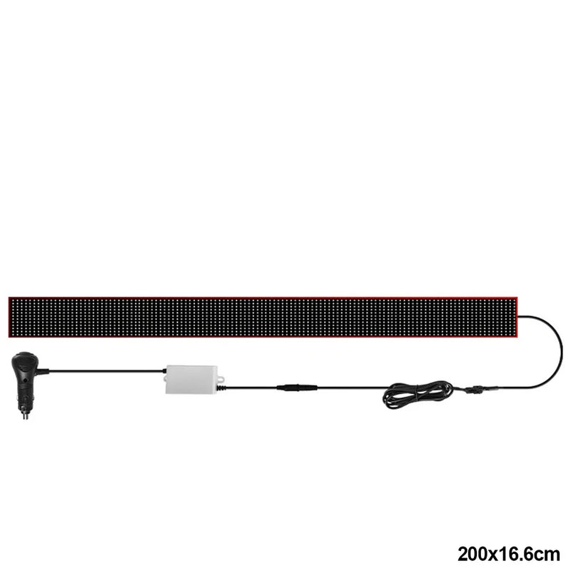 Carro caminhão pára-brisa olhos do diabo led matriz pixel painel tela macia luz animação display 12v 24v tela led luz