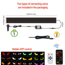 Caminhão olhos matriz pixel painel tela de exibição flexível carro graffiti rolagem texto animação loja lembrete luz grande caminhão luz