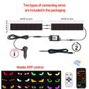 Caminhão olhos matriz pixel painel tela de exibição flexível carro graffiti rolagem texto animação loja lembrete luz grande caminhão luz