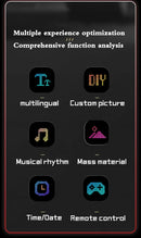 Olho digital para caminhão pára-brisa rolagem display led led engraçado olho bluetooth app controle programável sinais de exibição luz