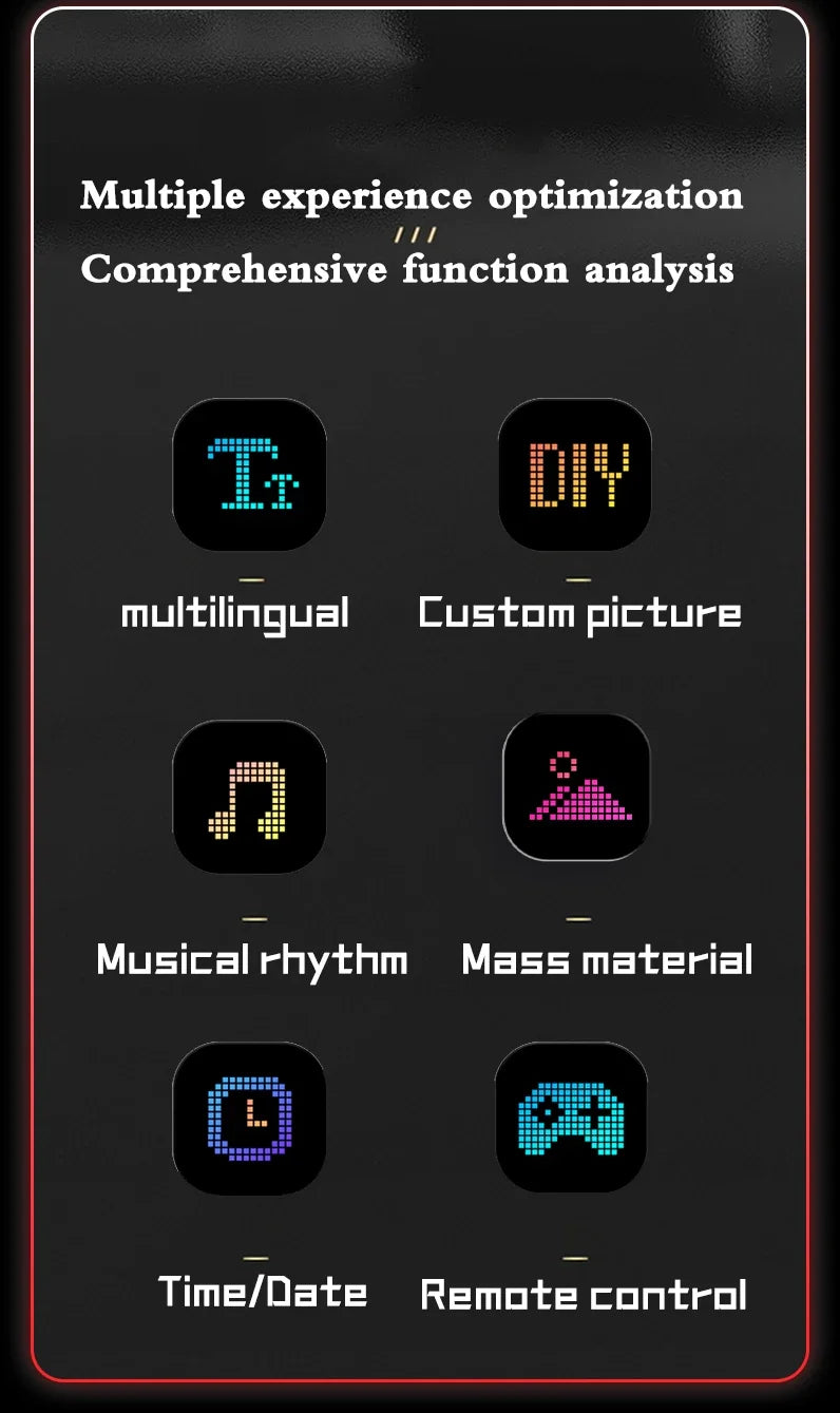Olho digital para caminhão pára-brisa rolagem display led led engraçado olho bluetooth app controle programável sinais de exibição luz