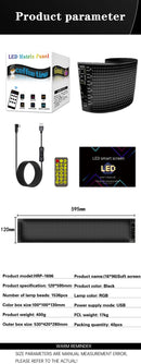 LED DIY Matrix Pixel Panel Led Display 1/2PCS Truck Eye Car Sign Animation Bluetooth App Control Programmable Flexible Screen