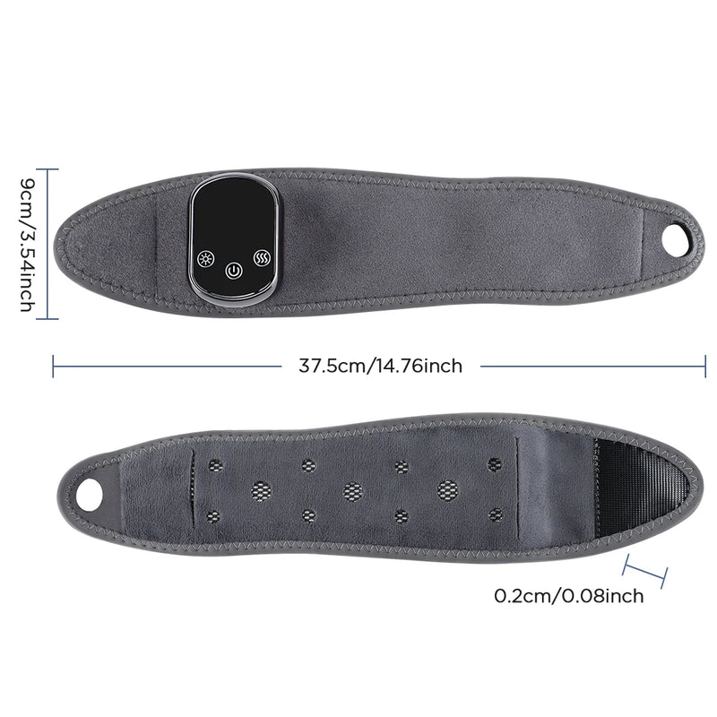 Aquecimento elétrico massageador de pulso compressa quente vibração pulso/chapéu mão guarda almofada aquecimento pulseira recarregável