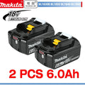 Bateria e carregador para chave de fenda Makita BL1860, BL1850B, BL1850, BL1840 e BL1830, baterias de reposição de 18 V para ferramentas elétricas. 2025