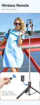 Selfie Stick F15 Bluetooth 68cm - Controle Remoto MENOR PREÇO!