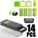 Cortador de vegetais multifuncional, ferramenta de cozinha, picador de alimentos 5 em 1 para tomate, cenoura, queijo, cebola, fatiador portátil, ralador