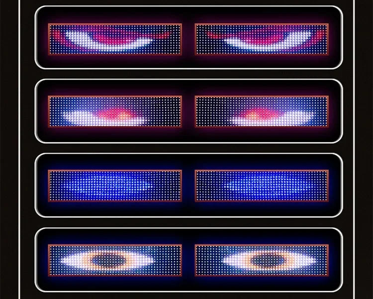 Olhos diabo Super led painel tela de luz flexível controle remoto para carro caminhão pára-brisa