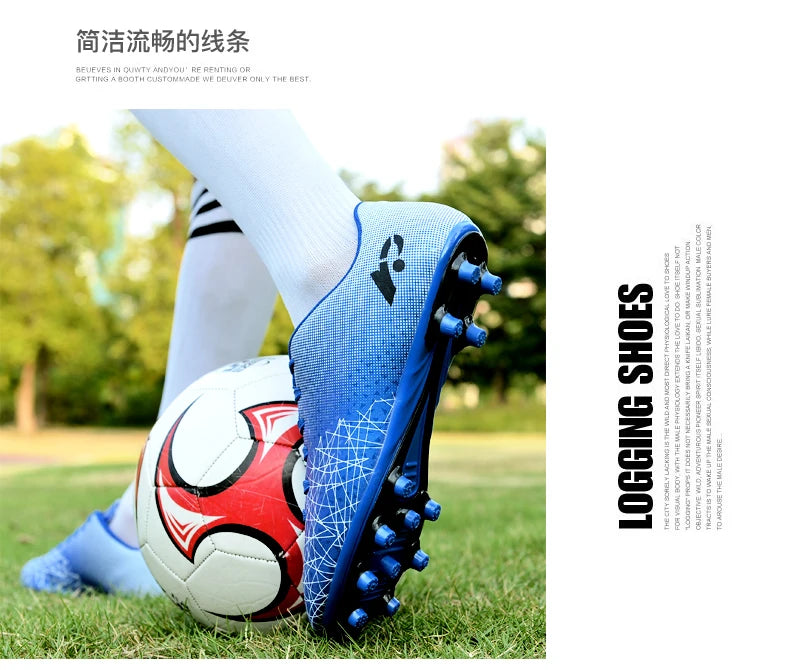 Teenager Sports Training Professional Soccer Shoes Kid Broken Nail Comfortable Sports Shoes Adult Long Nail Sports Soccer shoes