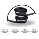 Luxury Wireless Foldable Over-ear Stereo Bluetooth Headphone Music Headset Cycling Sport Earphone Microphone Headset For Mobile