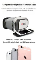 3D VR Glasses Headset Head-Mounted Adjustable VR For 4.7-6.1 Inches Android Smart Phones Virtual Reality Movie Game Helmet