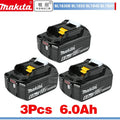 Bateria e carregador para chave de fenda Makita BL1860, BL1850B, BL1850, BL1840 e BL1830, baterias de reposição de 18 V para ferramentas elétricas. 2025