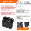 Ulanzi J12 Microfone de lapela sem fio Gravação de áudio e vídeo Mini microfone Plug Play para smartphone Android iPhone Transmissão ao vivo