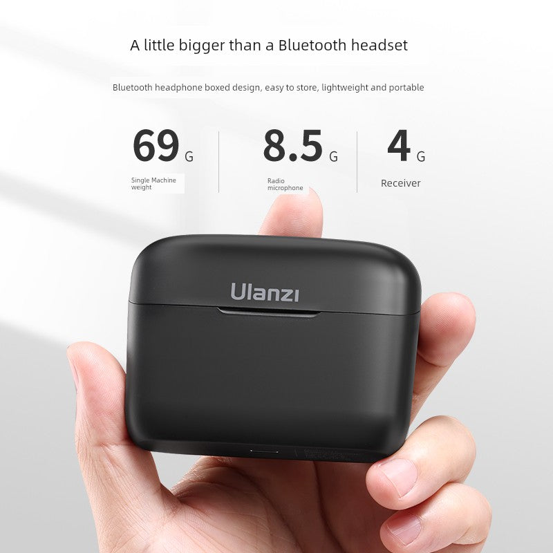 Ulanzi One-to-Two Radio Wireless Microphone Mobile Phone Recording Vlog Excellent Basket J12 Little Bee Collar Microphone