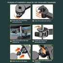 Ventilador automotivo usb portátil, ar condicionado para carros, ventilador elétrico para escritório doméstico, rotação de 360 graus, cabeça dupla, 3 velocidades, assento