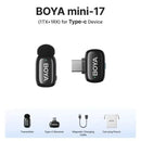 Microfone Lapela Boya Sem Fio - iPhone iPad Android Tipo-C