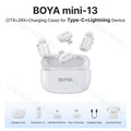 Microfone Boya iPhone 15/16 iPad Android - Sem Fio Profissional