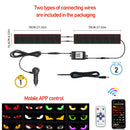 Caminhão olhos matriz pixel painel tela de exibição flexível carro graffiti rolagem texto animação loja lembrete luz grande caminhão luz