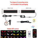 Caminhão olhos matriz pixel painel tela de exibição flexível carro graffiti rolagem texto animação loja lembrete luz grande caminhão luz